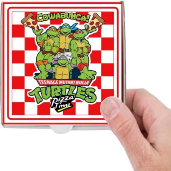 Mini Pizza Time Pizza Box Design, (10 Pack) (5" Length x 5" Width x 1.5" Depth) - Picture 1 of 4